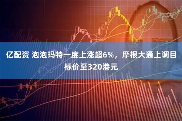 亿配资 泡泡玛特一度上涨超6%，摩根大通上调目标价至320港元